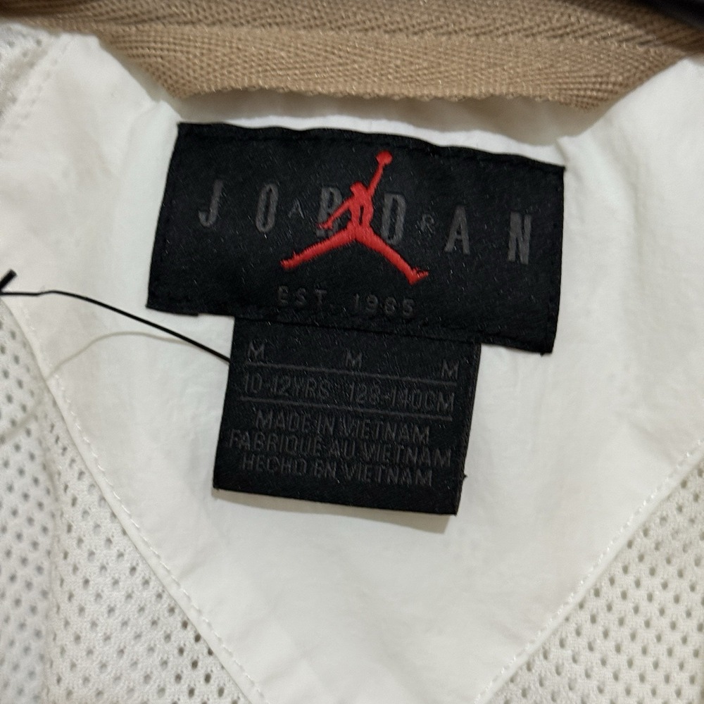 Nike Air Jordan Water Resistant Snap Windbreaker‎ Coaches Jacket Girls Sz M NWOT - Picture 4 of 7